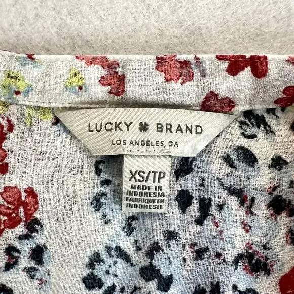 Lucky Brand Floral Peasant Blouse - Picture 8 of 11